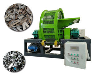Измельчитель лома железа с двойным валом